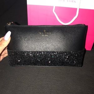 Kate spade little shiloh black glitter